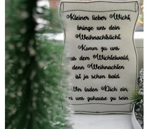 Stickdatei - Wichtelgedicht Gedicht Wichtel Schriftrolle
